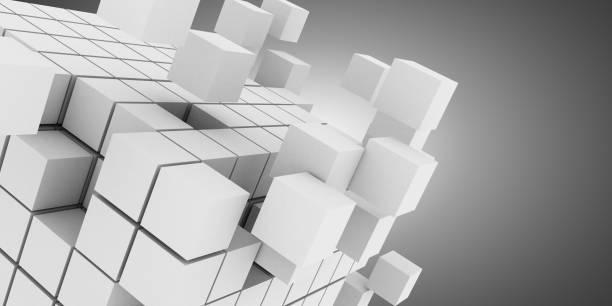 istock 3d abstract background cubes . business concept. 3d illustration 1302581776