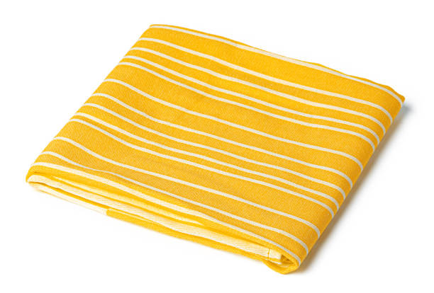 istock kitchen towel isolated on white background, close up 1302582437