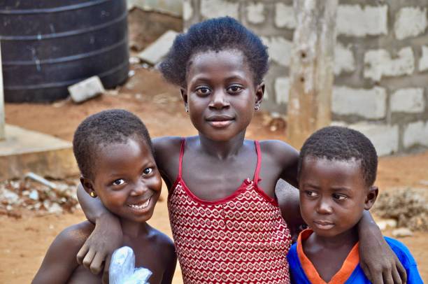 Portrait Of Cheerful Siblings