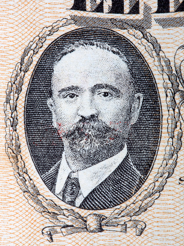 Francisco Ignacio Madero a portrait from old Mexican money - Peso
