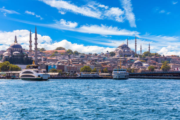 istock Suleymaniye Mosque and the Rustem Pasha Mosque, Bosphorus, Istanbul 1302596965