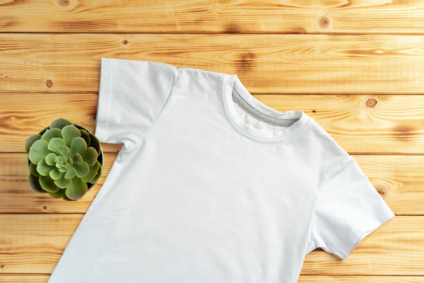 istock White color-t-shirt with copy space for your design 1302597757