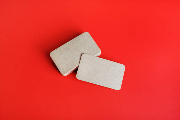 istock Kraft business cards 1302598927