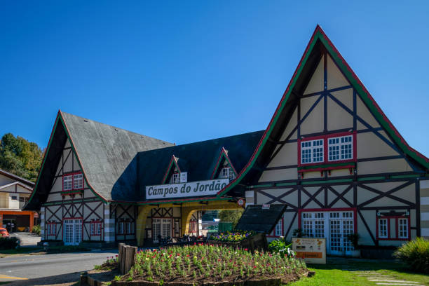 Gateway to the tourist city of Campos do Jordao, São Paulo, Brazil - May 26, 2020 Campos do Jordão, São Paulo, Brazil - May 26, 2020: Gateway to the tourist city of Campos do Jordao. santana photos stock pictures, royalty-free photos & images