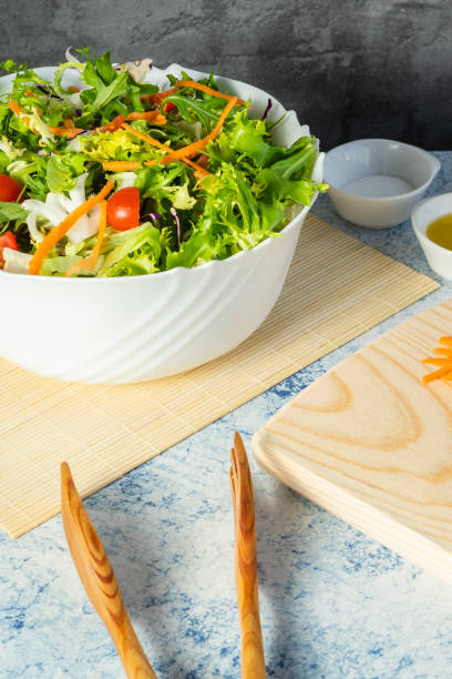 istock Salad bowl full of various green vegetables 1302614606