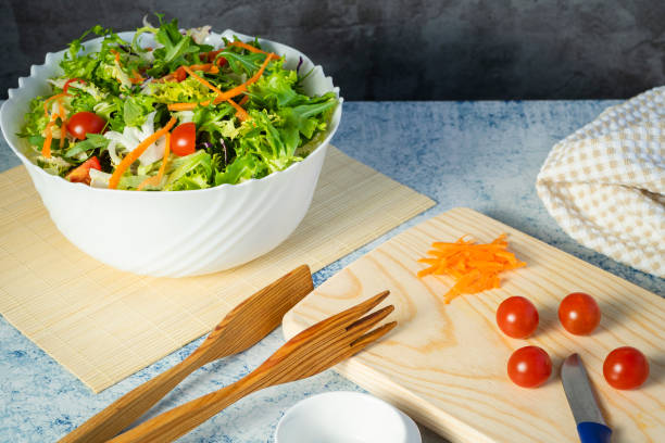 istock Salad bowl full of various green vegetables 1302614698