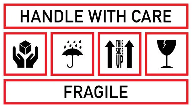 Vector illustration of Packaging Symbols