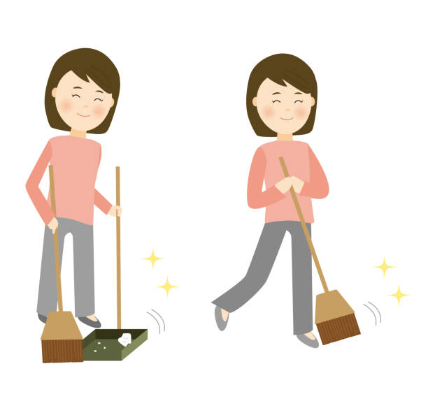 Ilustración de Una Mujer Barriendo Con Una Sonrisa y más Vectores Libres de Derechos de Barrer - Barrer, Mujeres, Una sola mujer - iStock Ilustración de Una Mujer Barriendo Con Una Sonrisa y más Vectores Libres de Derechos de Barrer - Barrer, Mujeres, Una sola mujer - iStock
