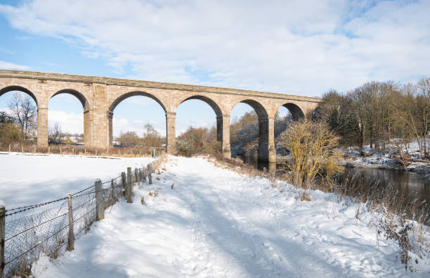 istock Roxburgh Viaduct over the Teviot River in winter snow, Scottish Borders 1302622282