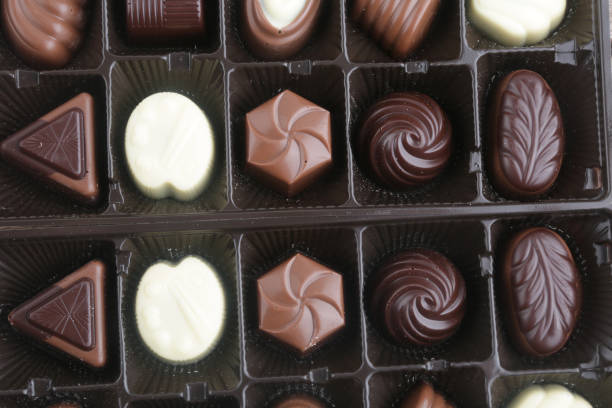 istock chocolate bonbon candies as sweet gift 1302625824