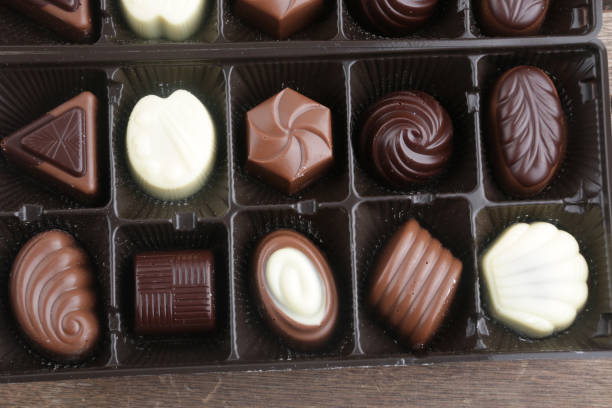 istock chocolate bonbon candies as sweet gift 1302625966
