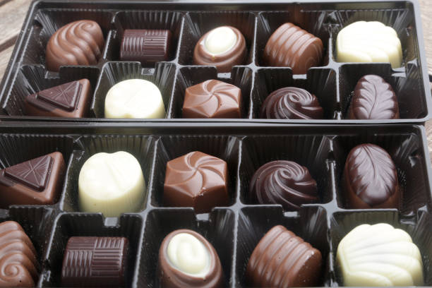 istock chocolate bonbon candies as sweet gift 1302626094