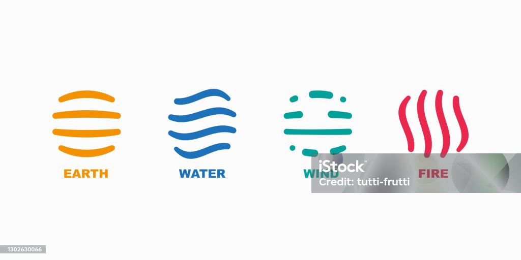 4 Elementen Vector Four Elements Design Vector Illustration Stock Illustration - Download ...