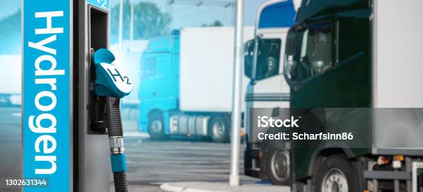 Hydrogen Filling Station Stock Photo - Download Image Now - Hydrogen, Fuel and Power Generation, Car