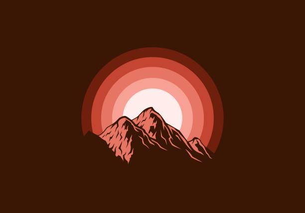 50+ Brown Mountain Range Stock Illustrations, Royalty-Free Vector