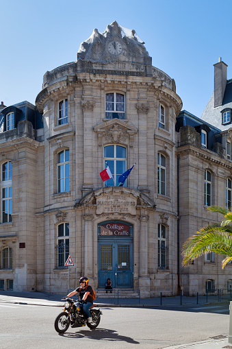 Nancy, France - June 24 2020: The Collège de La Craffe is a middle school establishment in the city center.