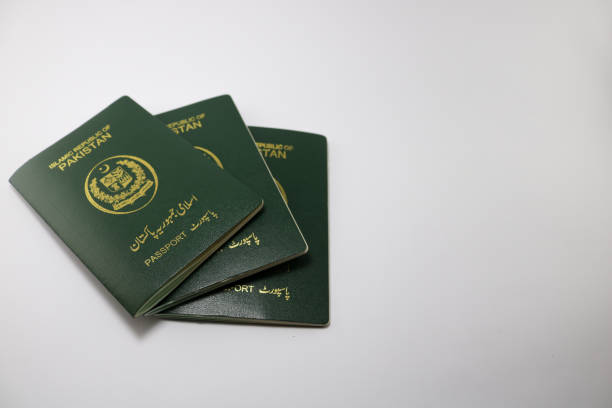 istock Pakistani Passports on isolated white background 1302636816