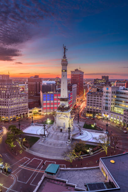 istock Indianapolis, Indiana, USA skyline over Monument Circle 1302648119
