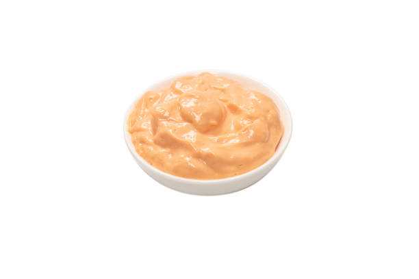 istock Sauce in a bowl isolated on white. 1302652796