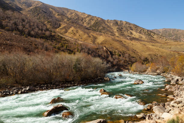 istock Kokemeren river, Kyzyl-Oi, Kyrgyzstan 1302652853