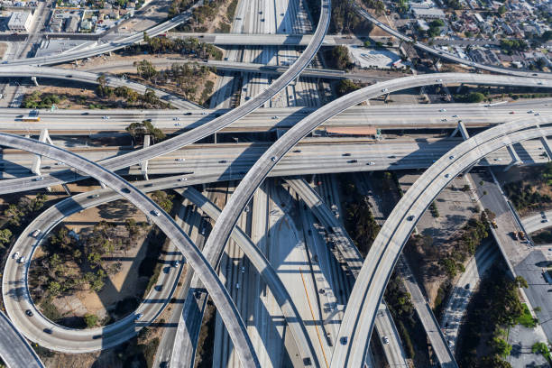 istock Los Angeles Freeway Ramps Aerial 1302653787