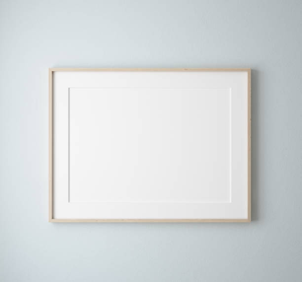 istock Mockup poster frame close up in nursery 1302655806