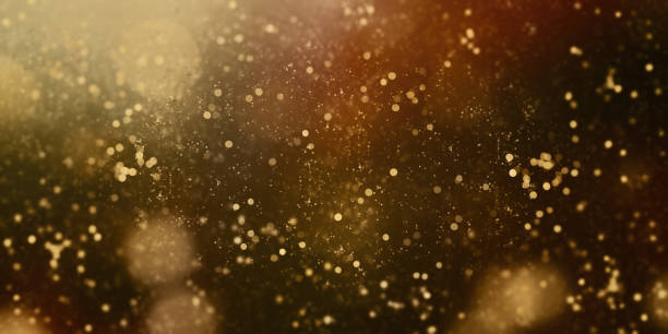 istock Golden bokeh background image and christmas lights Glowing holiday backdrop Blurred background with blinking stars blurry bokeh 3d illustration 1302658651