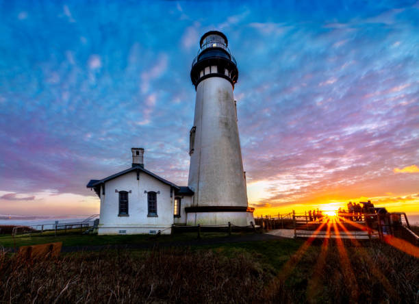 istock Yaquina Head Lighthouse at Sunset 1302660275
