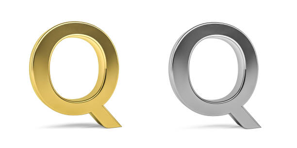 3d letter in gold and aluminum