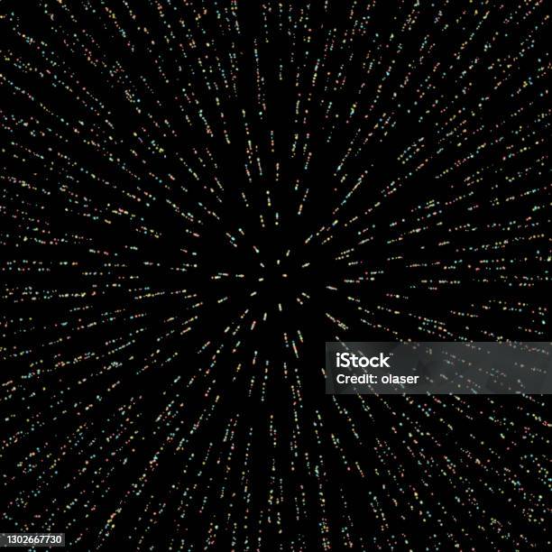 Light Speed Zoomed Star Pattern Stock Illustration - Download Image Now ...