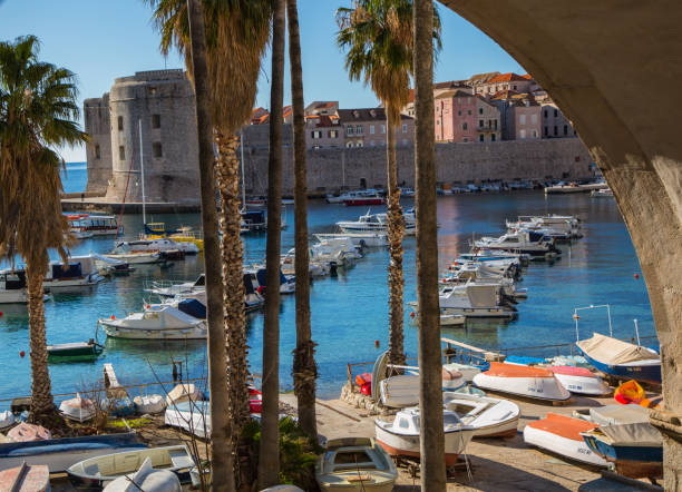 istock Dubrovnik old port 1302668053