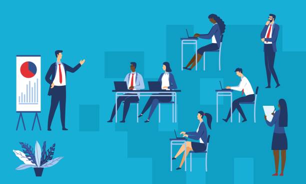 istock The concept of business education, trainings 1302675748