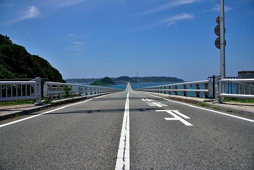 A bridge connecting to an island in Yamaguchi, Yamaguchi, Japan