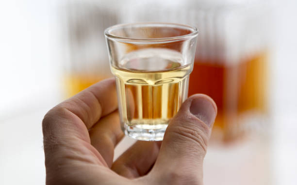 istock Alcoholic spirits and drinks concept background, with copy space 1302680887