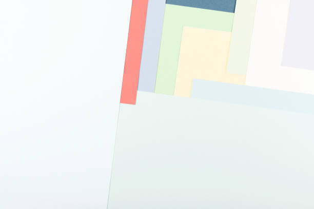 istock Abstract pastel colored paper texture. Geometric shapes and lines. 1302688127