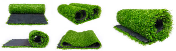 istock collage of rolls of artificial plastic turf for sports fields panorama 1302690396