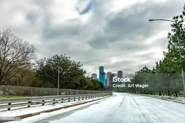 Houstons Silhuett På Vintern-foton och fler bilder på Vinter - Vinter, Texas, Houston - Texas