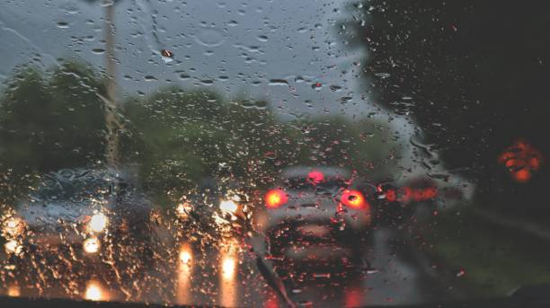 istock Cars in the rain 1302697279