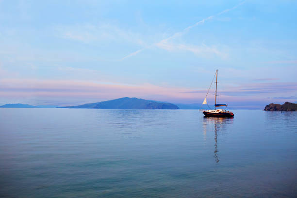 istock Sunset on the lake Baikal 1302698436
