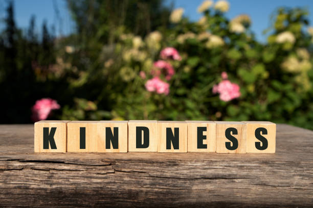 istock Word KINDNESS made with wood building blocks,stock image. 1302701104