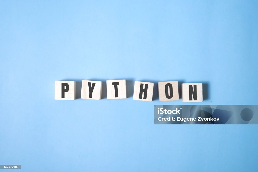Python Words Design Concept Python Programming Language Word Concept Qa Concept Stock Photo ...