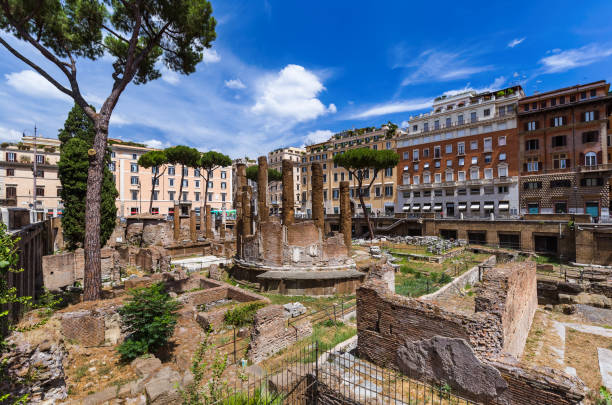 istock Area Sacra ruins in Rome Italy 1302702270