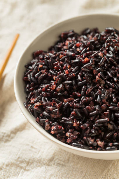 istock Homemade Cooked Forbidden Purple Rice 1302707273