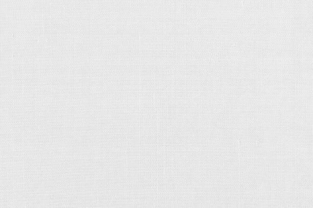 istock Blended cotton silk fabric texture background in white color tone 1302708021