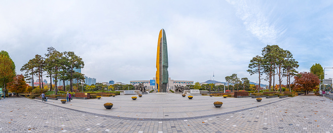 Seoul, Korea, November 10, 2019: War Memorial of Korea in Seoul, Republic of Korea