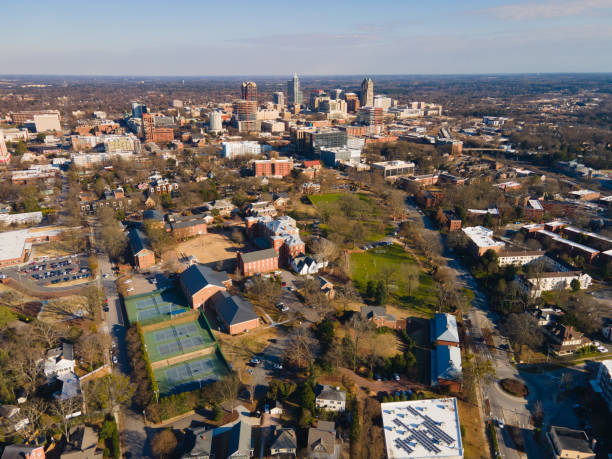 Downtown Raleigh, North Carolina Aerial stock photo