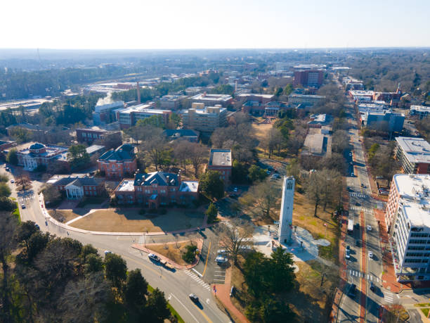 istock Aerial over North Carolina State University 1302712381