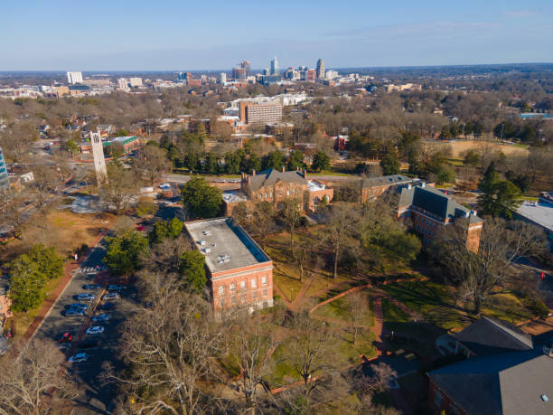 istock Aerial over North Carolina State University 1302712393