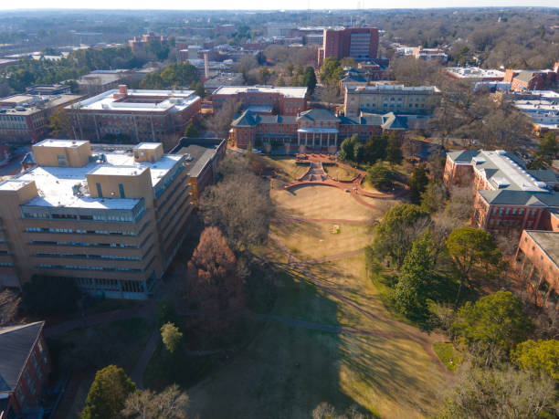 istock Aerial over North Carolina State University 1302712400