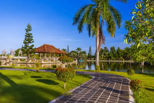 Photo of Water Palace Taman Ujung in Bali Island Indonesia